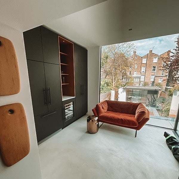Englefield Road living room looking out to the garden